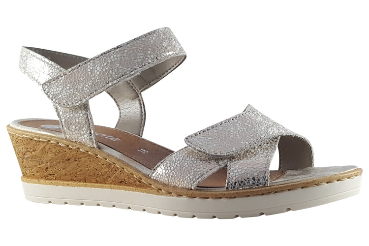Remonte Yvonne R6252 White Gold Womens Sandals