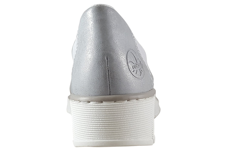 Rieker Amelia 53796-80 White Womens Shoes