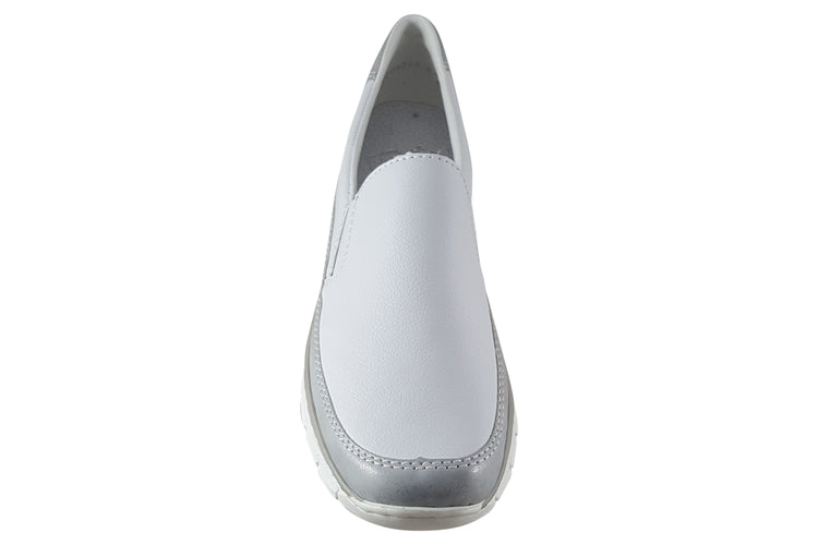 Rieker Amelia 53796-80 White Womens Shoes