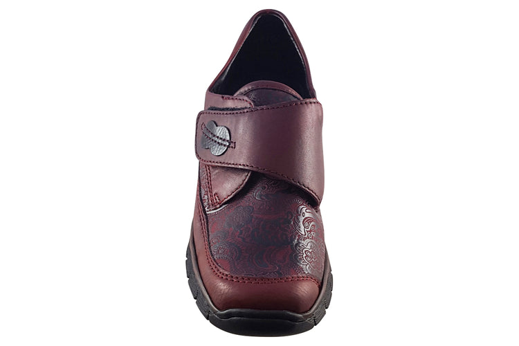 Rieker Ariel 537C0 Vino Womens Shoes