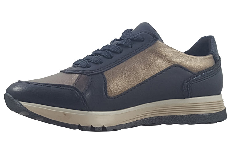 Rieker Bishop 49002-14 Navy Multi Womens Fashion Trainers