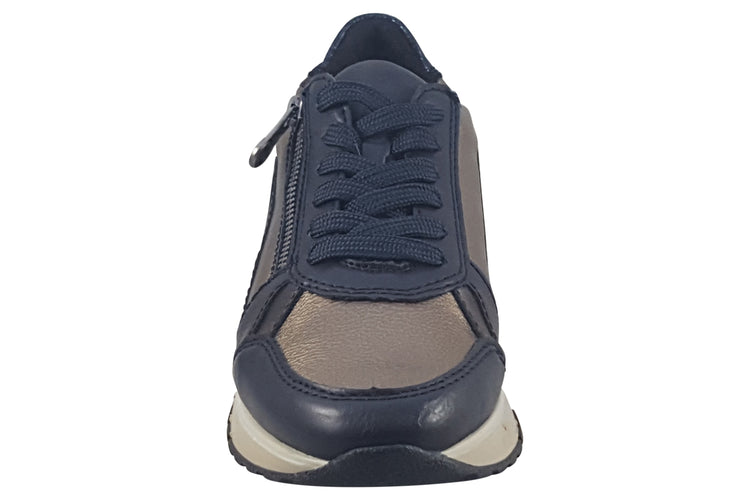 Rieker Bishop 49002-14 Navy Multi Womens Fashion Trainers