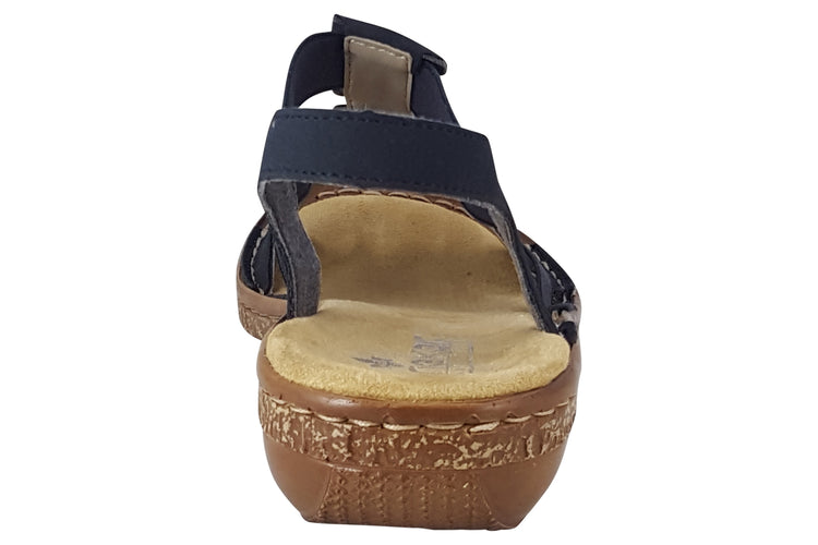 Rieker Cantara 62850 Navy Womens Sandals