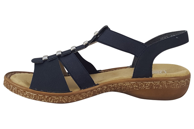 Rieker Cantara 62850 Navy Womens Sandals