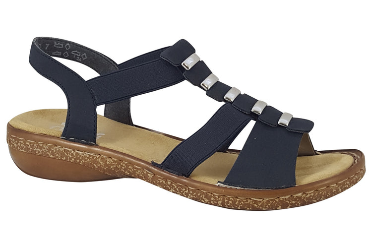 Rieker Cantara 62850 Navy Womens Sandals
