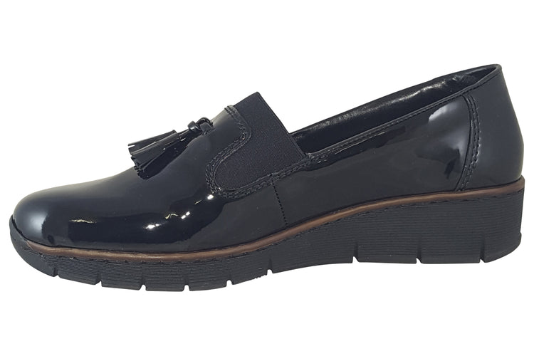 Rieker Cyrus 53751 Black Womens Shoes