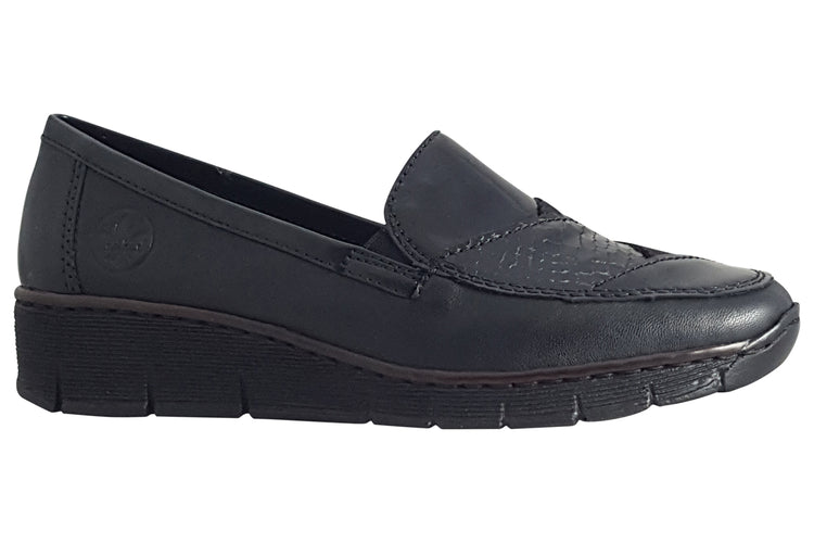 Rieker Fidelma 53785 Black Womens Shoes