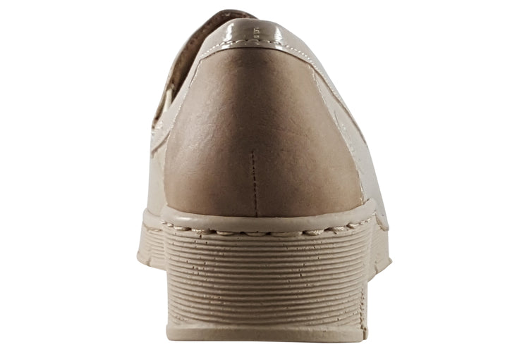 Rieker Fidelma 53785 Cream Womens Shoes