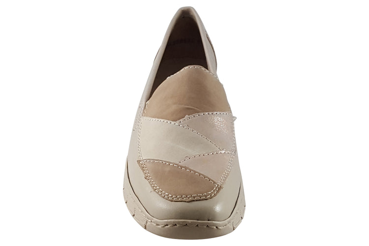Rieker Fidelma 53785 Cream Womens Shoes
