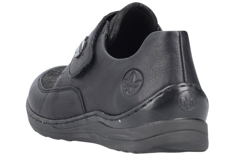 Rieker Gatter 48954 Black Womens Shoes