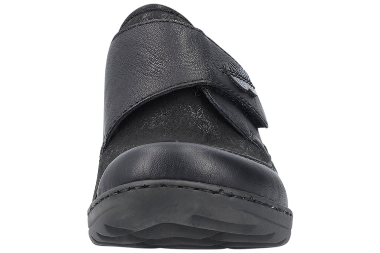 Rieker Gatter 48954 Black Womens Shoes