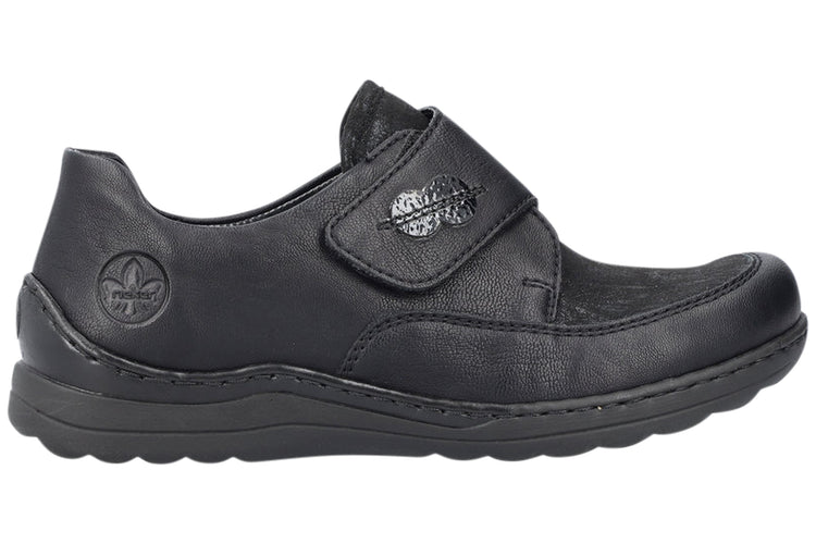 Rieker Gatter 48954 Black Womens Shoes