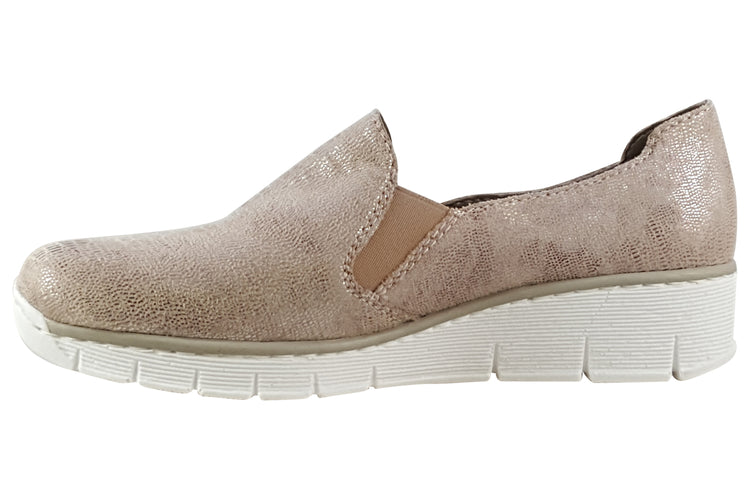 Rieker Glammy 537B0 Rose Womens Shoes