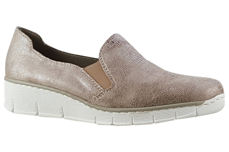 Rieker Glammy 537B0 Rose Womens Shoes