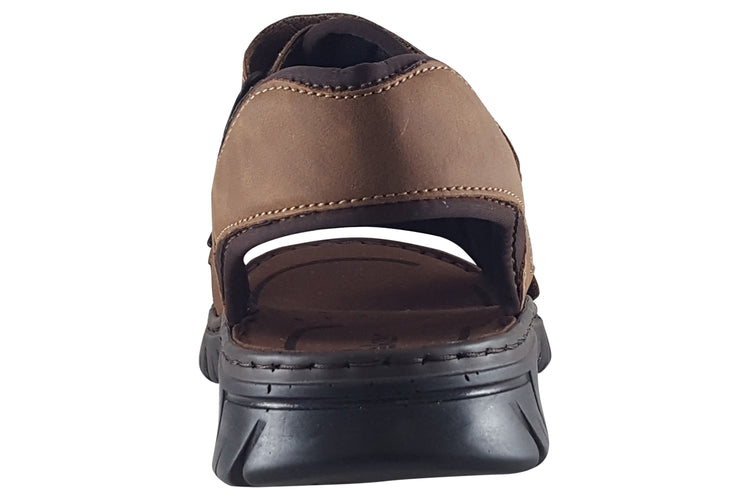 Rieker Hemp 26761 Brown Mens Sandals
