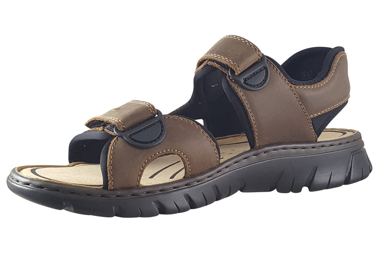 Rieker Hemp 26761 Tobacco Mens Sandals