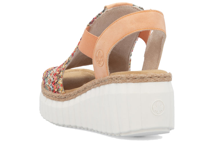 Rieker Humming-Bird 69172 Apricot Womens Sandals