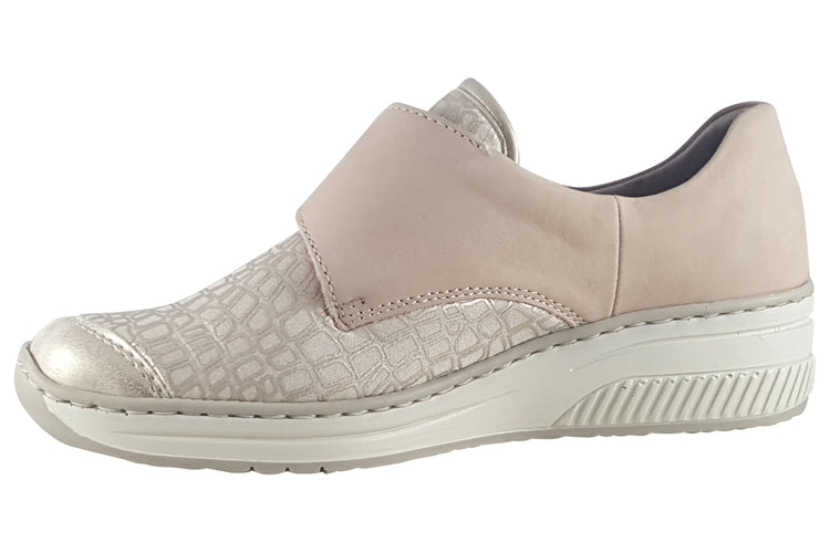 Rieker Lotus-Pop 487C0 Beige Womens Shoes