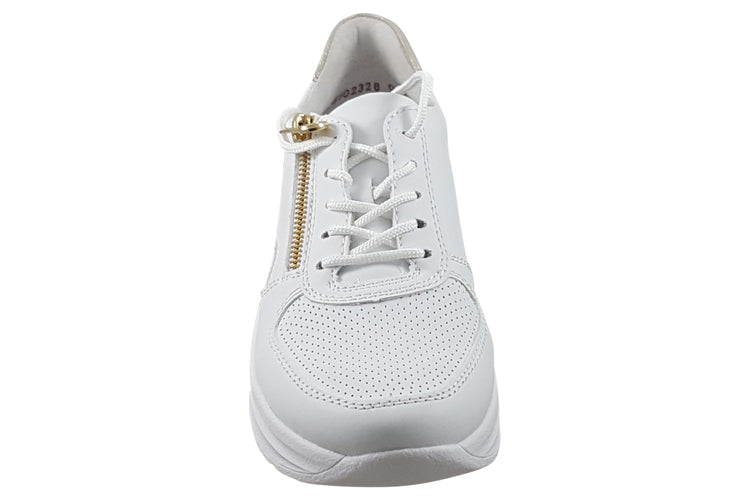 Rieker Maggie N8100-80 White Womens Fashion Trainers