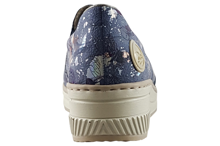 Rieker Marl 48752 Jeans Multi Womens Shoes