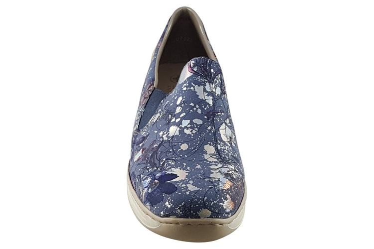 Rieker Marl 48752 Jeans Multi Womens Shoes