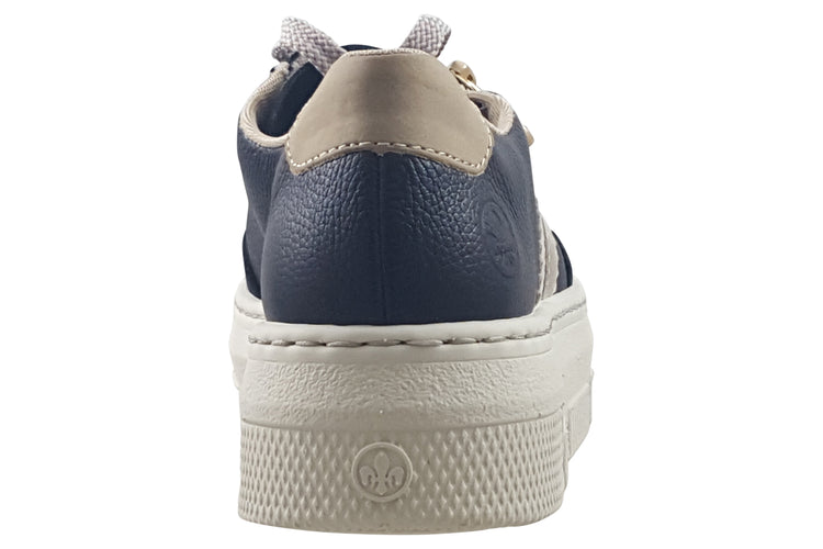 Rieker Mary M1912-00 Black Womens Fashion Trainers