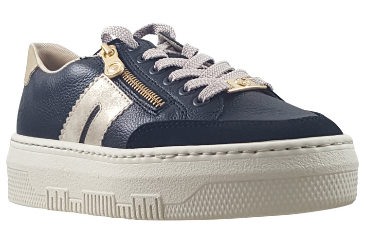 Rieker Mary M1912-00 Black Womens Fashion Trainers