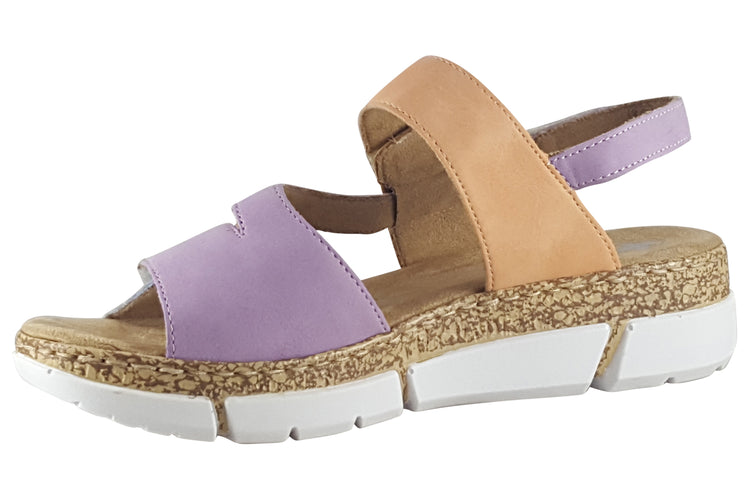 Rieker Nancy V2366 Purple Womens Sandals