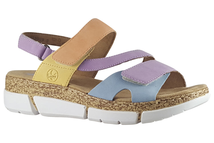Rieker Nancy V2366 Purple Womens Sandals
