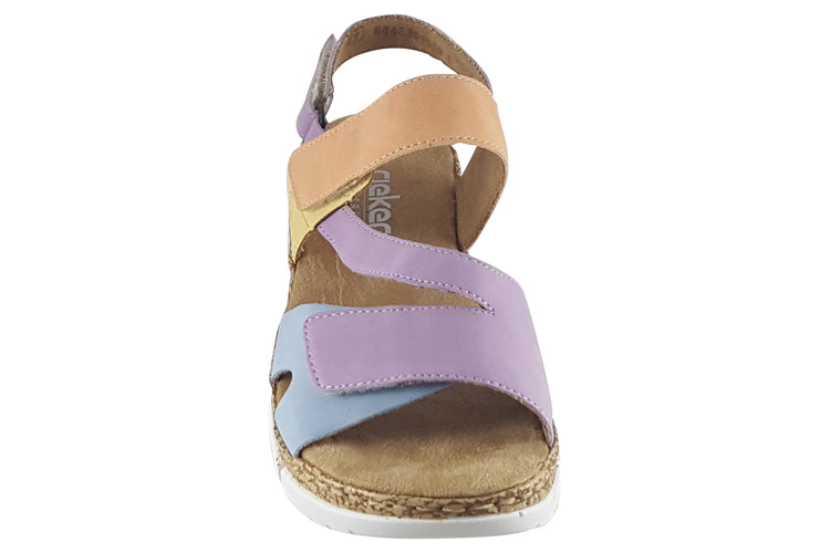 Rieker Nancy V2366 Purple Womens Sandals
