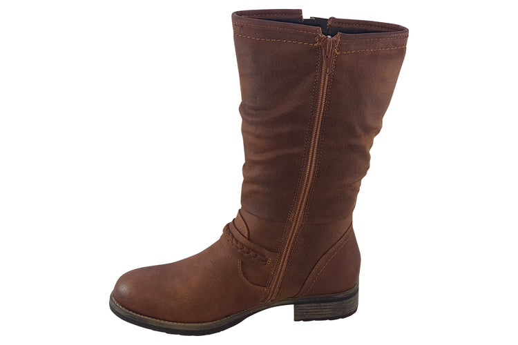 Rieker Pipe 98860 Tan Womens Boots