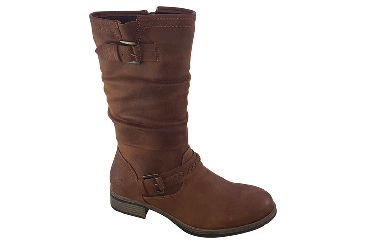 Rieker Pipe 98860 Tan Womens Boots