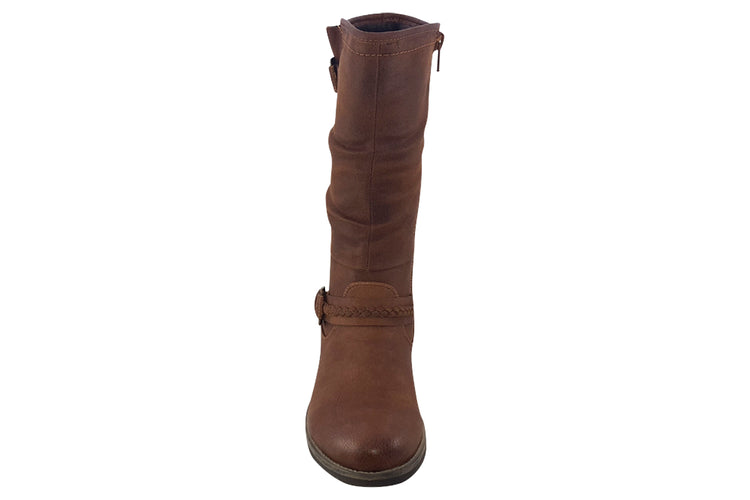 Rieker Pipe 98860 Tan Womens Boots