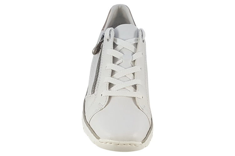 Rieker Pippa 53703 White Womens Fashion Trainers