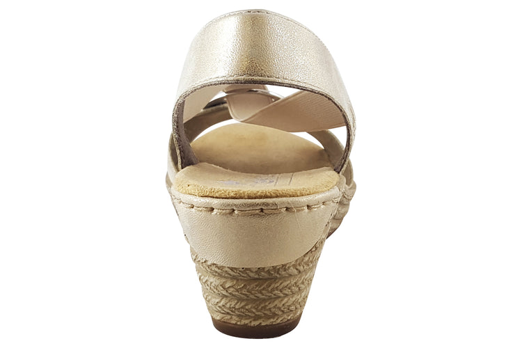 Rieker Pom 624H6 Beige Womens Sandals