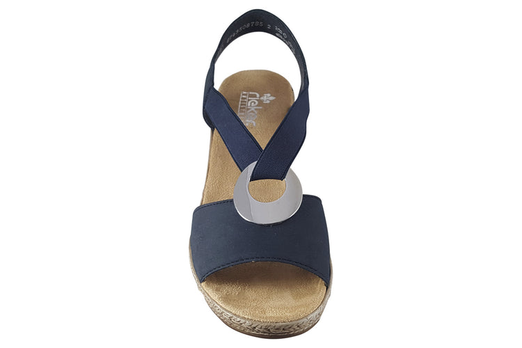 Rieker Pom 624H6 Navy Womens Sandals