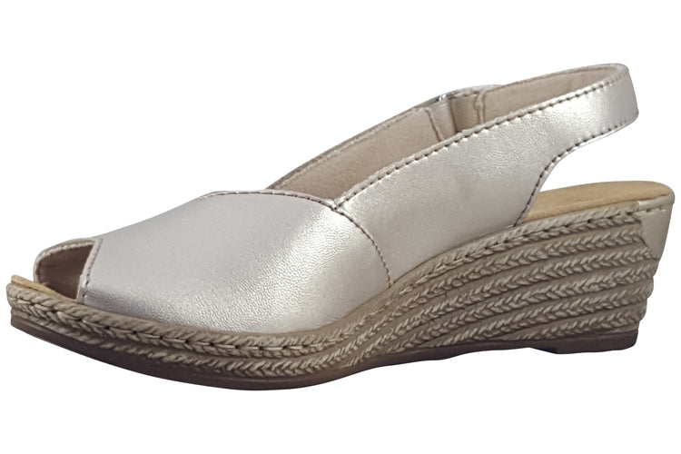 Rieker Pommy 62462-90 Gold Womens Sandals