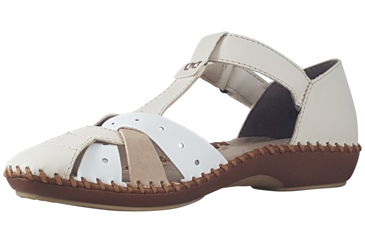 Rieker Rhode M1655 Beige Womens Shoes