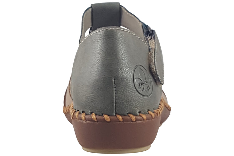 Rieker Rhode M1655 Olive Womens Shoes