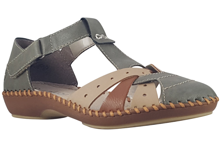 Rieker Rhode M1655 Olive Womens Shoes