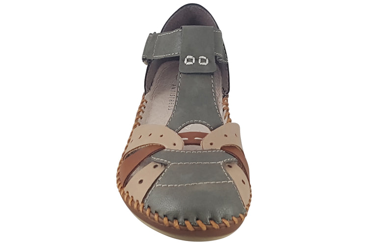 Rieker Rhode M1655 Olive Womens Shoes