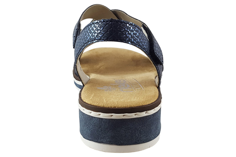 Rieker Yard V3663 Navy Womens Sandals