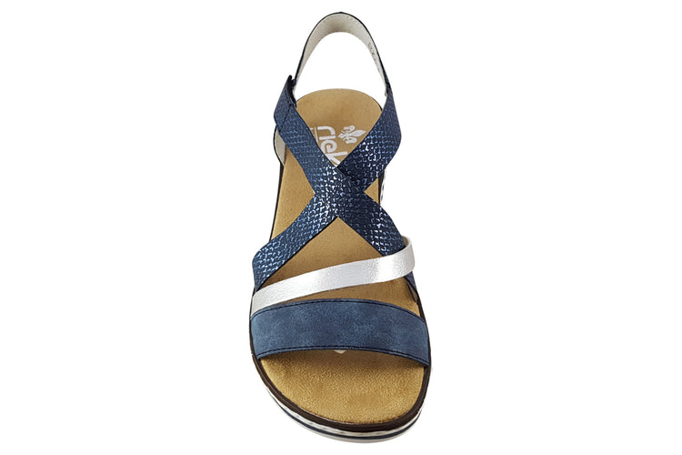 Rieker Yard V3663 Navy Womens Sandals