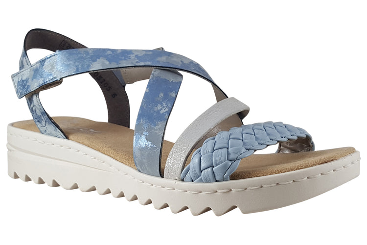 Rieker Yardley V4663 Blue Womens Sandals