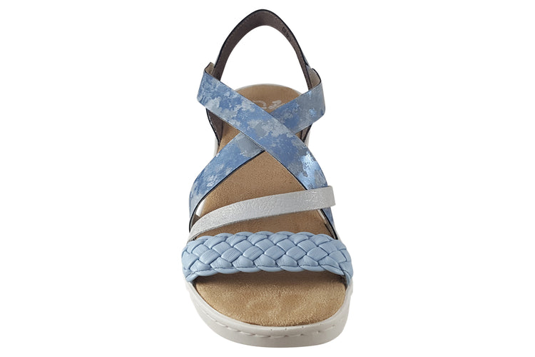 Rieker Yardley V4663 Blue Womens Sandals