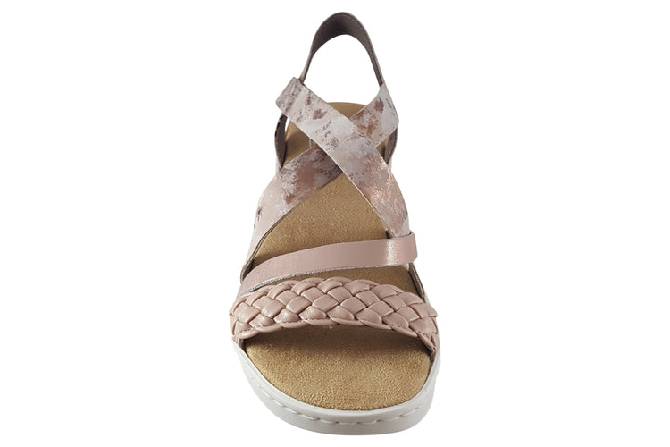 Rieker Yardley V4663 Pink Womens Sandals