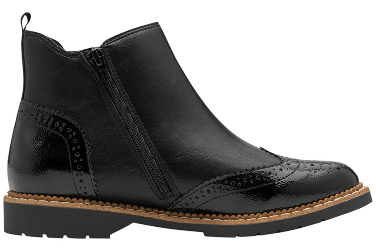 S.Oliver Wilson-4 25444-43 Black Comb Womens Boots