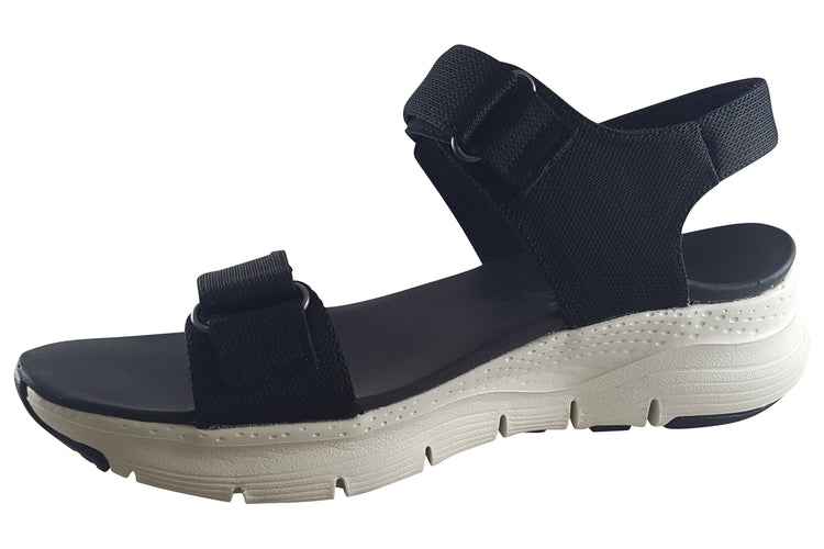 Skechers Arch Fit Touristy 119247 Black Womens Sandals