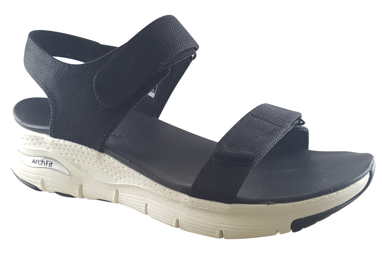 Skechers Arch Fit Touristy 119247 Black Womens Sandals