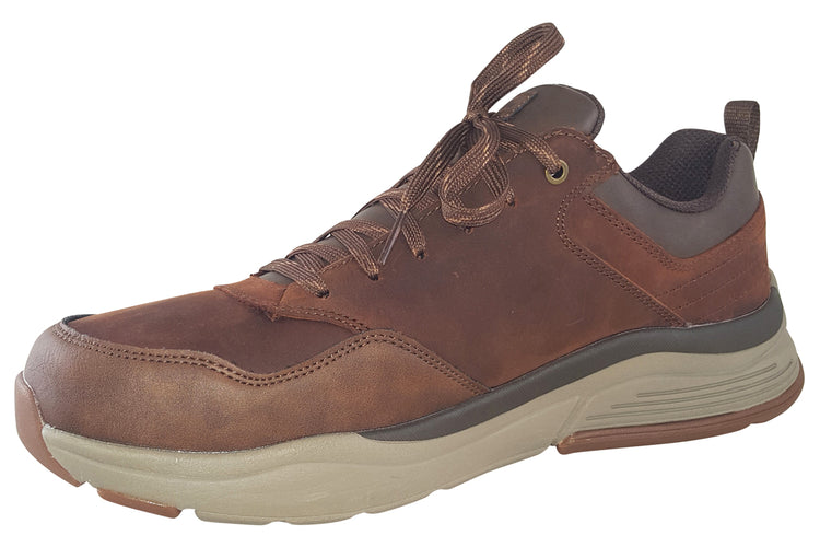 Skechers Benago 210021 Tan Mens Trainers